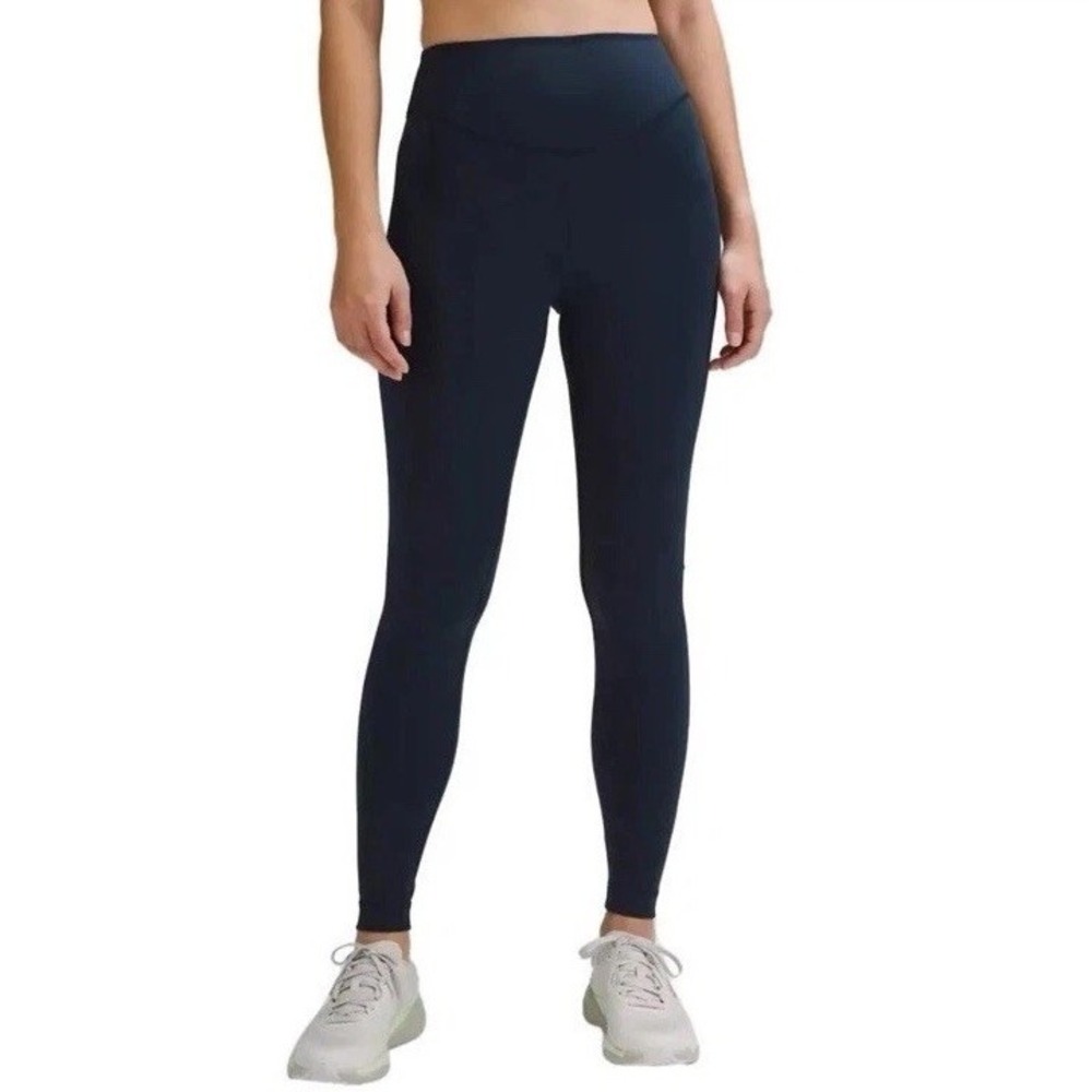 Lululemon Women's True Navy Wunder Under Smoothcover High Rise 28" Tight Size 4